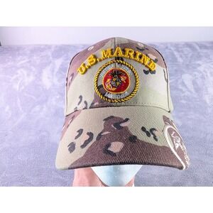 Golden Lion US Marine Corps Hat Desert Camo USMC Baseball Cap Tactical Mens OSFA